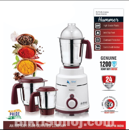 Ajnur mixer grinder 1200 watt